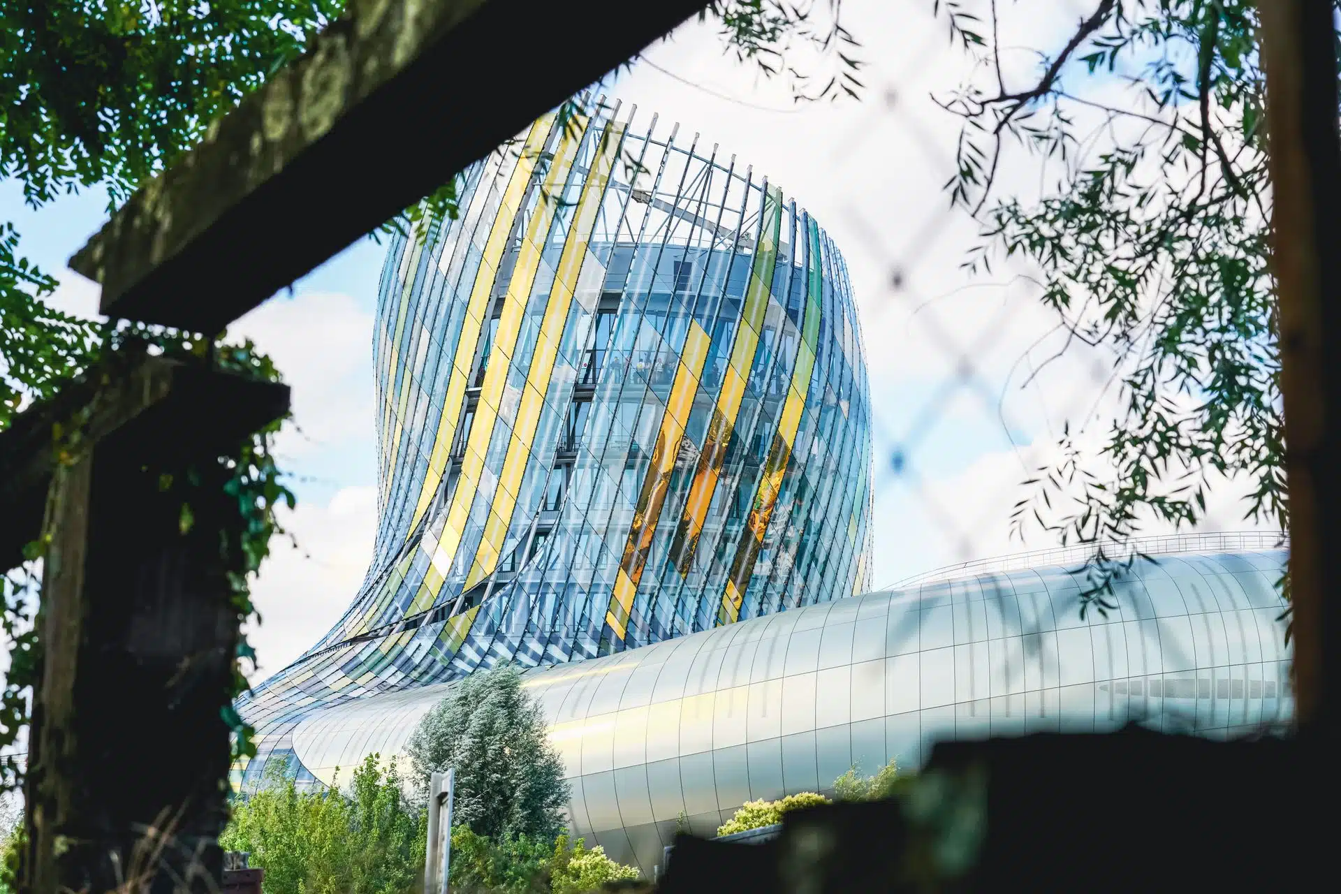The Cité du Vin building in Bordeaux