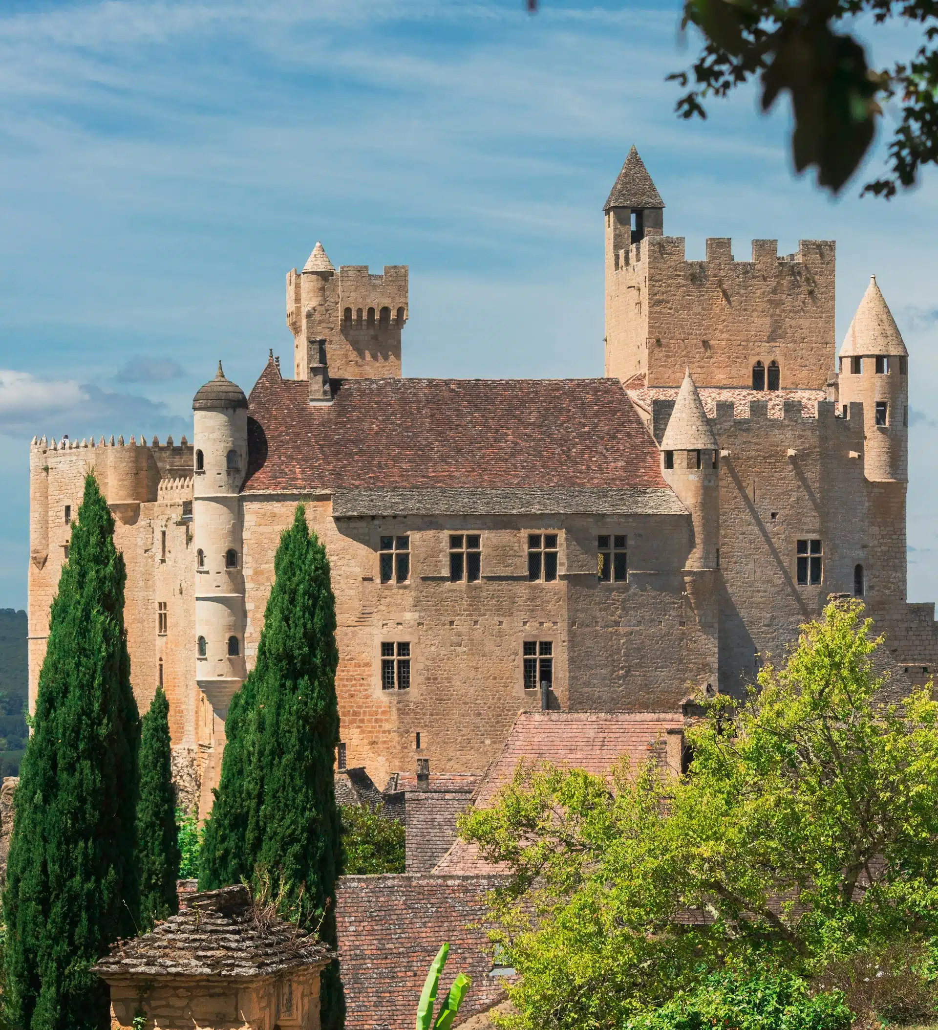 Beynac castle overlooking the Dordogne valley