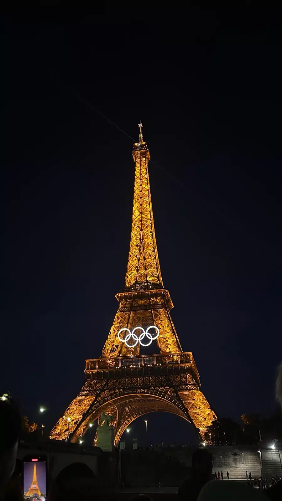La Tour Eiffel scintillante vue depuis un bateau-mouche