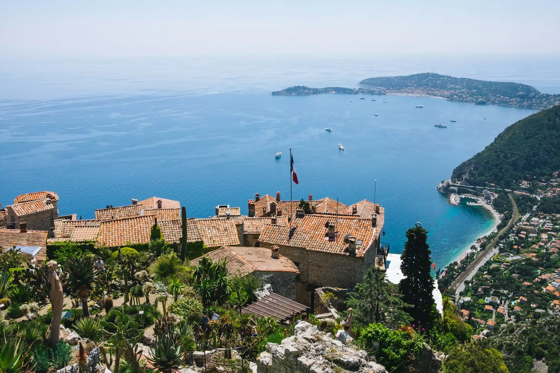 Hilltop village of Èze overlooking the Mediterranean
