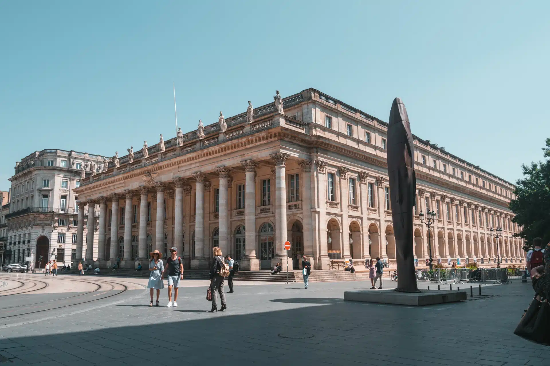 The Grand Théâtre of Bordeaux and its colonnade