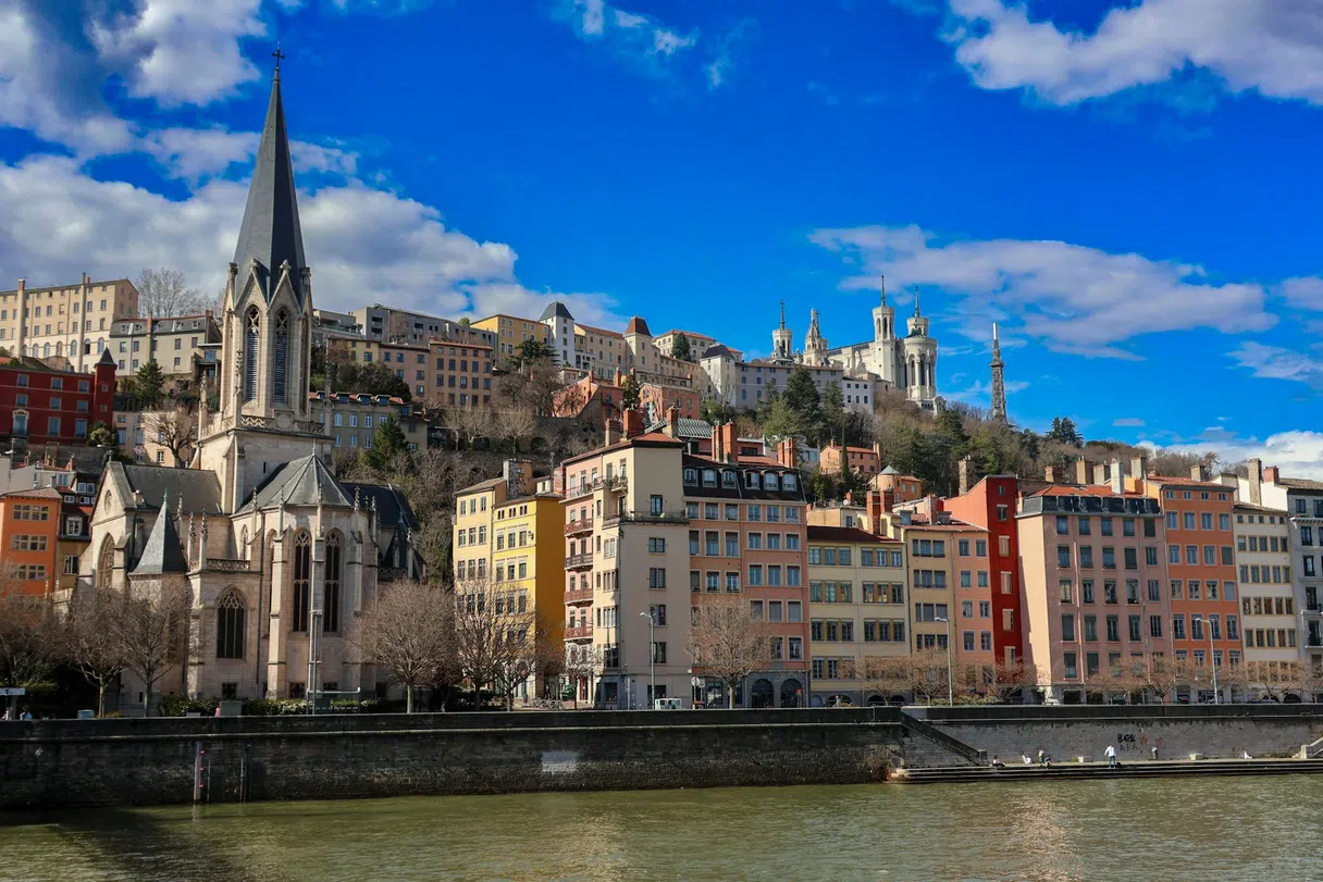 Le Vieux Lyon, la Saône et la colline de Fourvière