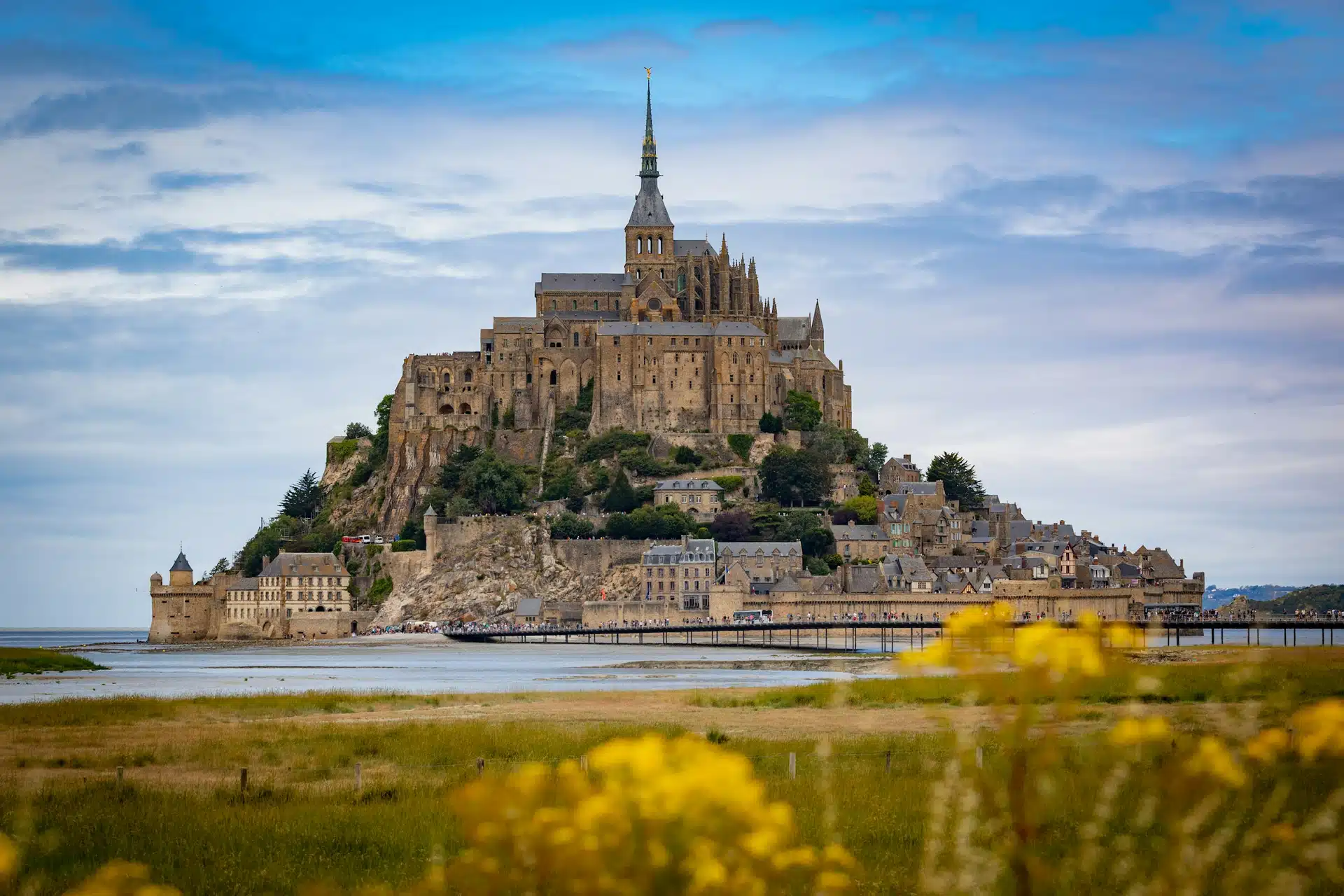 Panoramic view of Mont-Saint-Michel