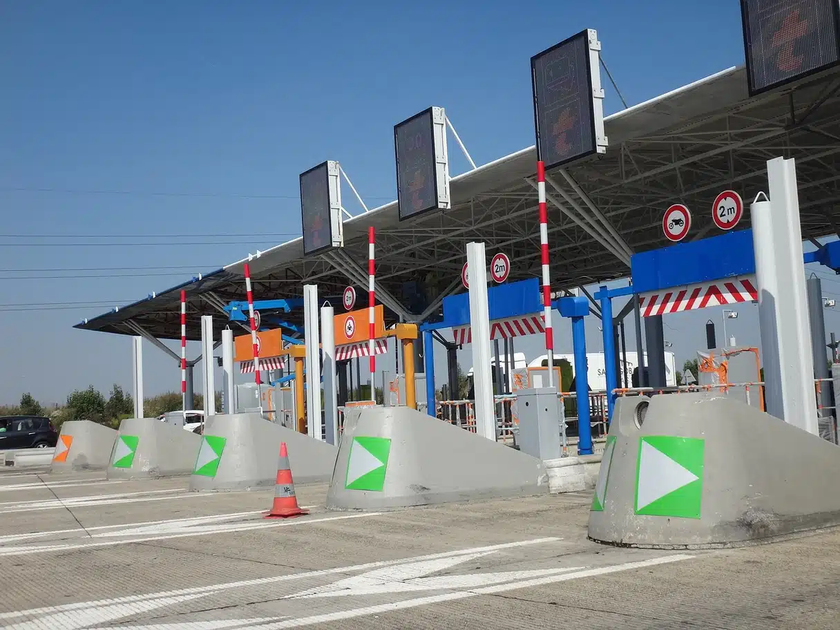 Highway toll booth
