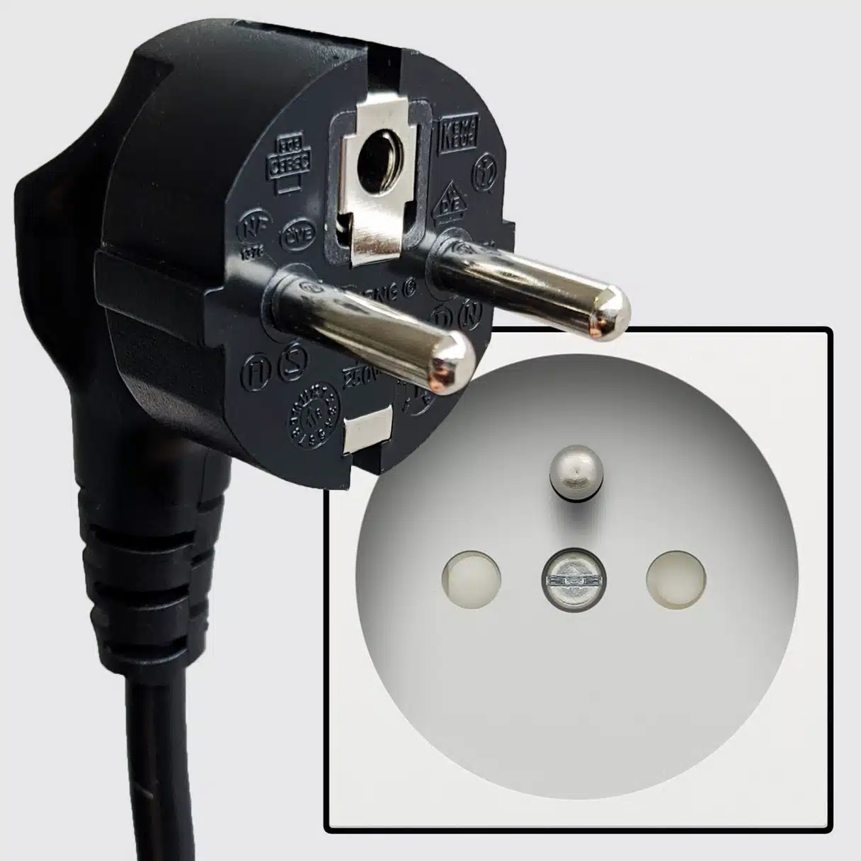 Type E electrical outlet